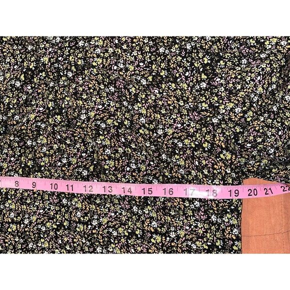 Jones New York Romantic Bohemian Tie Cuffs Floral 3/4 Sleeve Blouse Women's Plus - Picture 6 of 9